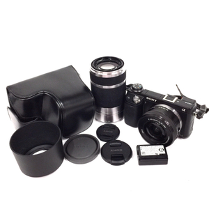 1円 SONY NEX-6 E 3.5-5./PZ 16-50 OSS E 4.5-6.3/55-210 OSS ミラーレス一眼 デジタルカメラ レンズ L162051