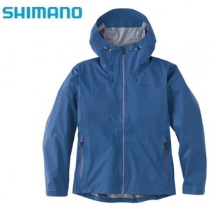シマノ レインギアジャケット01 RA-01JU ダスクブルー Mサイズ 新品 SHIMANO ジャケット フーディ ブルー 青 透湿 防水