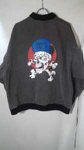 Old skate Skate Rags cotton jacket skate boy skull 90s スケートラグス ブルゾン ジャケット オールドスケート 西海岸 ビンテージ