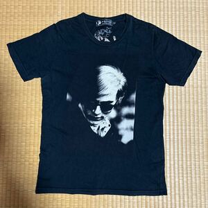 ヒステリックグラマー x Andy Warhol コラボ バクプリ入り フォト Tシャツ 黒S レア アンディウォーホル HYSTERIC GLAMOUR