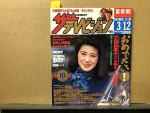 ザ・テレビジョン 1993年3/12・10号 真田広之・石田ひかり・江口洋介・福山雅治・ダウンタウン・酒井法子・小和田雅子・保坂尚輝・黒木瞳