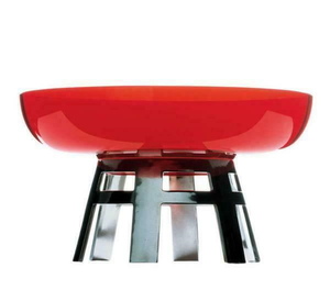 ＜Sottsass Collection＞ムラノガラス+ピューターボウル＿Tavola Rotonda Rossa＿エットーレ・ソットサス