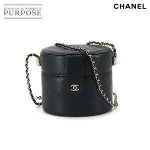 未使用 シャネル CHANEL マトラッセ バニティ チェーン ショルダー バッグ レザー ブラック AP1616 Matelasse Vanity Bag 90197589