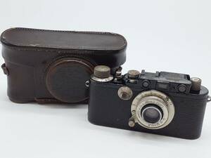 ◆ Leica / ライカ ◆ バルナックライカDⅢ　Leica D3　ブラックペイント　レンジファインダー　エルマー1：3.5 50㎜　現状品 ◆