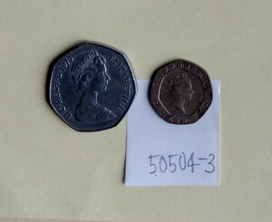 50504-3外国硬貨・イギリス国コイン・2種