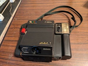 FUJI　インスタントカメラ　Ｆ-55voice 本当のみ　肩紐付　動作未確認　昭和レトロ