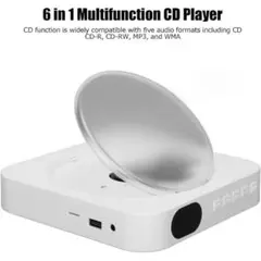 ポータブルCDプレーヤー Bluetooth壁掛け式CDミュージックプレーヤー