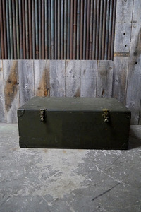 アンティークUSARMYトランクケース [gobt-29]検アメリカ/USA/コレクション木箱/1940年代/WW2/キャンプ/店舗ディスプレイ什器/古着屋