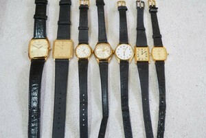 F747 全てSEIKO/セイコー ゴールドカラー 腕時計 7点セット アクセサリー レディース 大量 まとめて おまとめ まとめ売り 不動品