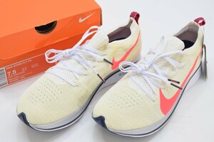 未使用 NIKE ナイキ ZOOM FLY FK FLYKNIT ズーム フライ フライニット 25.5cm AR4561 164 ランニング シューズ ホワイト 運動靴RL-166M/000