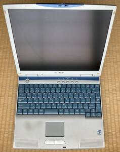 ジャンク品！ シャープ製ノートパソコン PC-MJ700M ☆14.1型 メビウス☆ HDD廃棄済