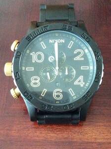 NIXON ニクソン 腕時計 THE 51-30 CHRONO BLACK GOLD [並行輸入品]