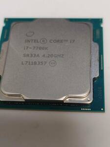中古動作品：Intel Corei7 7700K 4.20GHz (最大4.5GHz) 4コア8スレッド HD Graphics 630 SR33A 424