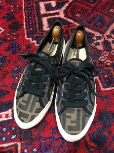 FENDI ZUCCA PATTERNED CANVAS SNEAKER MADE IN ITALY/フェンディズッカ柄キャンバススニーカー