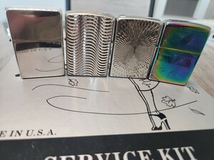 ZIPPO 旧アーマー含む柄物4点セット