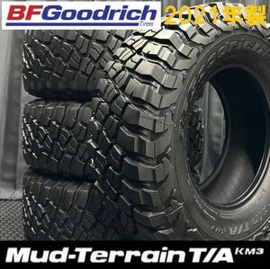 21年製8～9分山★285/70R17 BFグッドリッチ Mud-Terrain T/A KM3 4本 №B240417-B3 ランクルプラド ハイラックス タンドラ FJ/マッドタイヤ