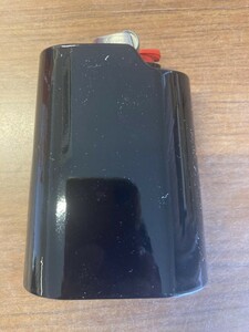 未使用　BIC(ビック)ライター用メタルスタンドホルダー 卓上 ビックライターのおまけ付き ブラック 新品 デッドストック