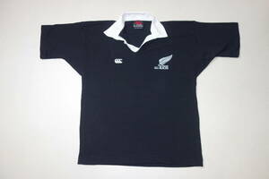 美品 カンタベリー オールブラックス CANTERBURY ALL BLACKS 半袖 ラガー シャツ ラグビー ニュージーランド製