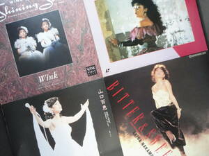 ●LD 山口百恵 / 伝説から神話へ + 中森明菜 BITTER & SWEET + ウィンク Wink First Live / Shining Star + 石川優子 ストリート・マジック