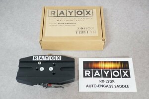 [QS][D4287280] 2点セット RAYOX オートグラブサドル本体 1点 ユニバーサルDプレートアダプター 1点 箱付き 天体望遠鏡 部品