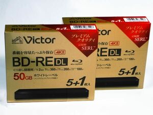■　Victor　BD-RE DL　50GB　6枚パック　２個セット　(VBE260NP6J6)