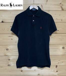 入手困難品★美中古・ POLO RALPH LAUREN（ラルフローレン）★ポロシャツ　CUSTOM FIT　BLACK　サイズM