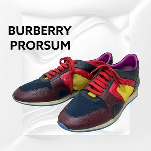 BURBERRY PRORSUM バーバリー プローサム The Field ザフィールド レザー ローカット スニーカー メンズ