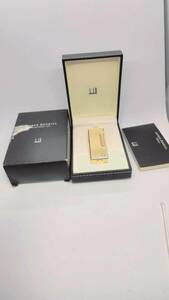 dunhill ダンヒル 細目手彫り模様 ｄマーク　ゴールド[ｄ267]