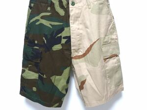 ROTHCO U.S.ARMY TWO-TONE CARGO SHORT Ｓ size / ロスコ 中田商店 米軍レプリカ ２トーン カーゴショーツ GREENxBEIGE メンズ