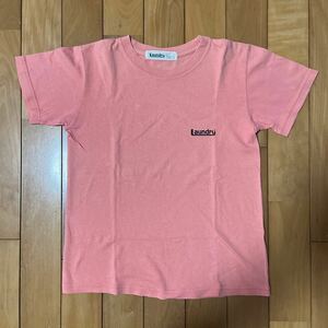 Laundry(ランドリー)★サーモンピンクのTシャツ★USED