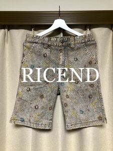 美品！RICEND オールド加工！迷彩パンツ！ストレッチ！リセンド