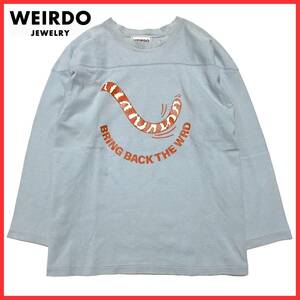 WEIRDO ウィアード 20SS RINGING TIGER FOOTBALL T-SHIRTS ロゴ タイガー 23 プリント 7分袖 七分袖 フットボール Tシャツ カットソー XL