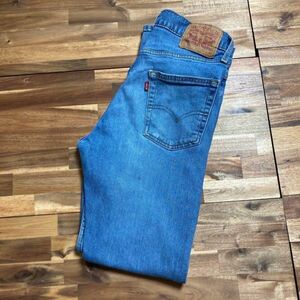 リーバイス513　LEVIS　青ブルー　サイズＭ　ウエスト76センチメンズ古着.