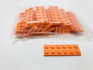 【新品未使用】レゴ　LEGO　プレート　2x6 オレンジ　24枚　２×６