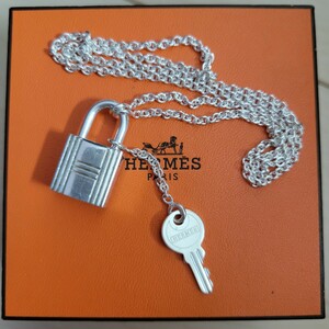 エルメス HERMES カデナ　キー　ネックレス　ヴィンテージ　シルバー　925　