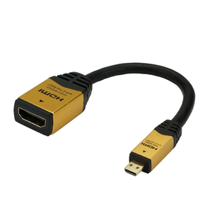 まとめ得 HORIC HDMI-HDMI MICRO変換アダプタ 7cm ゴールド HDM07-330ADG x [2個] /l