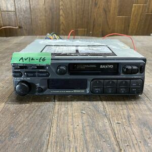 AV12-16 激安 カーステレオ SANYO FT-7836 0E337194 カセット 通電未確認 ジャンク