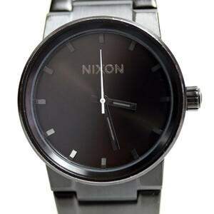 NIXON/ニクソンTHE CANNON / キャノン　A160001 ALL BLACK オールブラック　メンズ腕時 クオーツ　QZ/あすつく MT1869 中古