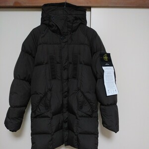 最終 STONE ISLAND Crincle Reps Long NY Down Jacket Brown ナイロン S 711570123 ダウン ロング ブラウン ストーン アイランド コート