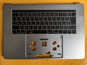 MacBook Pro 15-inch 2018 キーボード パームレストA1990　スピーカー付　スペースグレイ