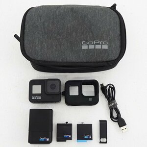 ★中古★GoPro HERO8 BLACK 本体 + 充電器 + バッテリー + アクセサリー類のみ(ゴープロ/ウェアラブルカメラ/アクションカメラ)★【HD407】