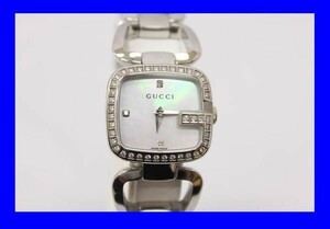 ●本物新品同様GUCCI グッチ 125 G柄 ダイヤベゼル レディース腕時計 YA125506