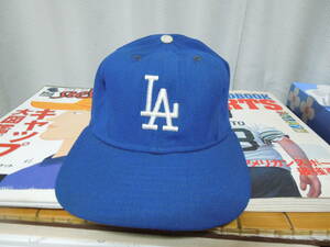 vintage・MLB☆ロスアンジェルス・ドジャースの帽子（ワンサイズ）
