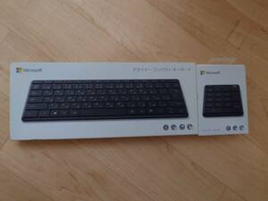 Designer Compact Keyboard 21Y-00049（黒） +マイクロソフト ナンバー パッド 23O-00002（黒）