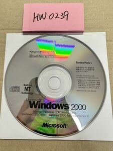 HW0239/中古品/Microsoft Windows 2000 Professional. Service Pack 1 ディスクのみ