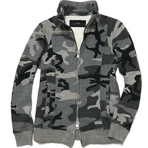 定価6.4万 AKM ORIGINAL ROUGHY SWEAT SUIBOKU CAMO STAND TRACK Mサイズ オリジナルスエット水墨カモスタンドトラックジャケット wjk 1piu