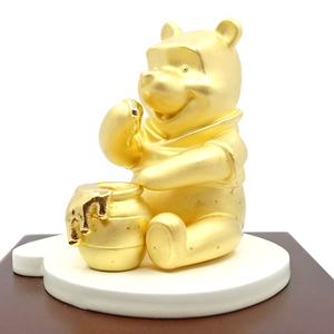 【栄】徳力 Disney ディズニー クマのプーさん GOLD COLLECTION 約16g 木箱 純金 1000 置物 インテリア 美術品