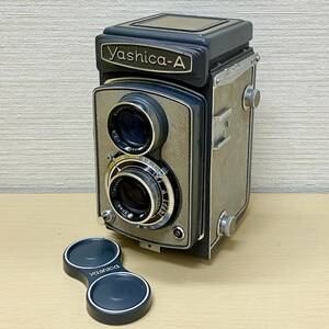 【動作未確認】 Yashica-A 二眼 カメラ Yashikor 1:3.5 ヤシカ アナログ レトロ コレクション ヴィンテージ ジャンク扱い 保管品 中古