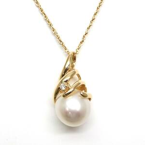 高品質!!TASAKI(田崎真珠)◆K18本真珠ネックレス◆A 約5.5g 約38.0cm パール pearl necklace EC6/EC6