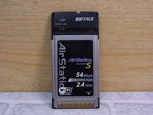 △E/149●バッファロー BUFFALO☆ワイヤレスLANカード☆PCカード☆WLI-CB-G54S☆動作不明☆ジャンク